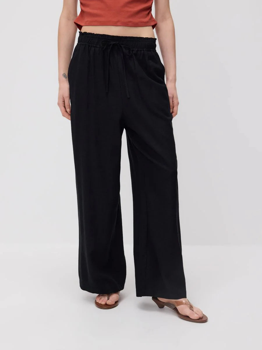 Pantaloni palazzo-nero