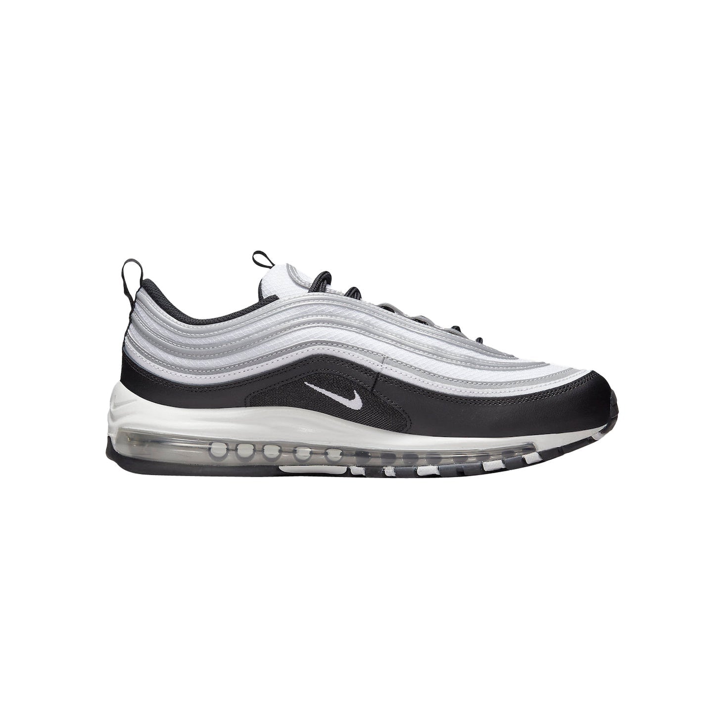 Nike Air Max 97 Bianco Nero Argento Metallico Uomo Sneakers Moderne