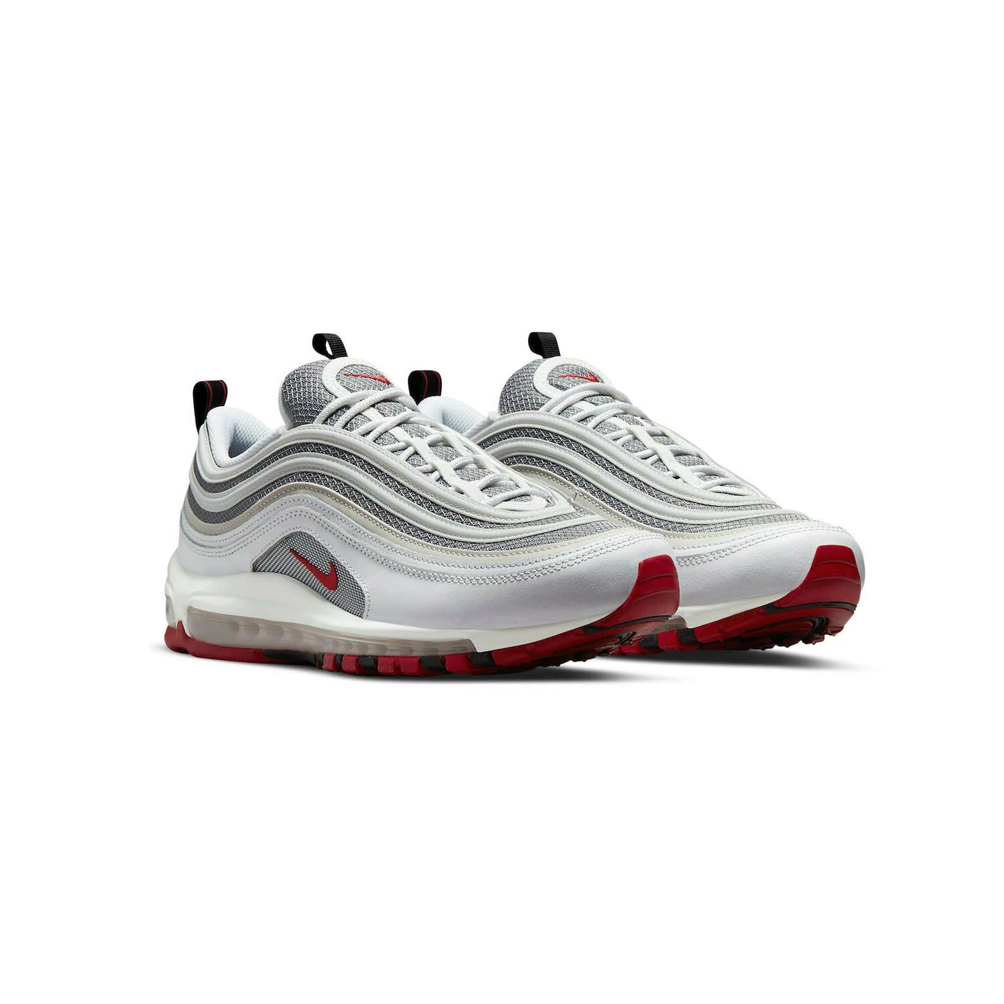 Nike Air Max 97 Grigio Argento Rosso Varsity Uomo Sneakers Iconiche