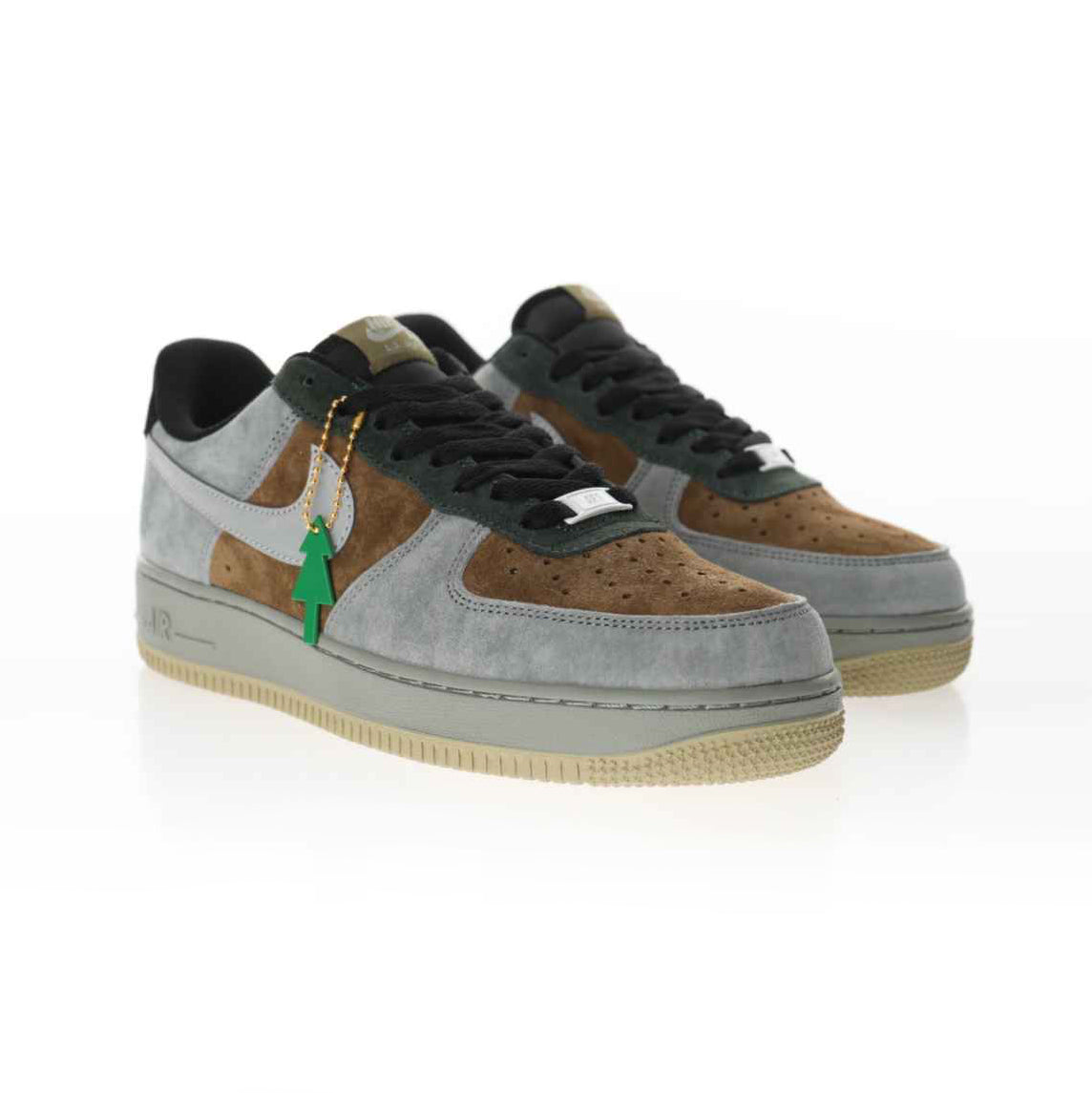 Nike Air Force 1 '07 Edizione Natale Grigio Scuro e Marrone