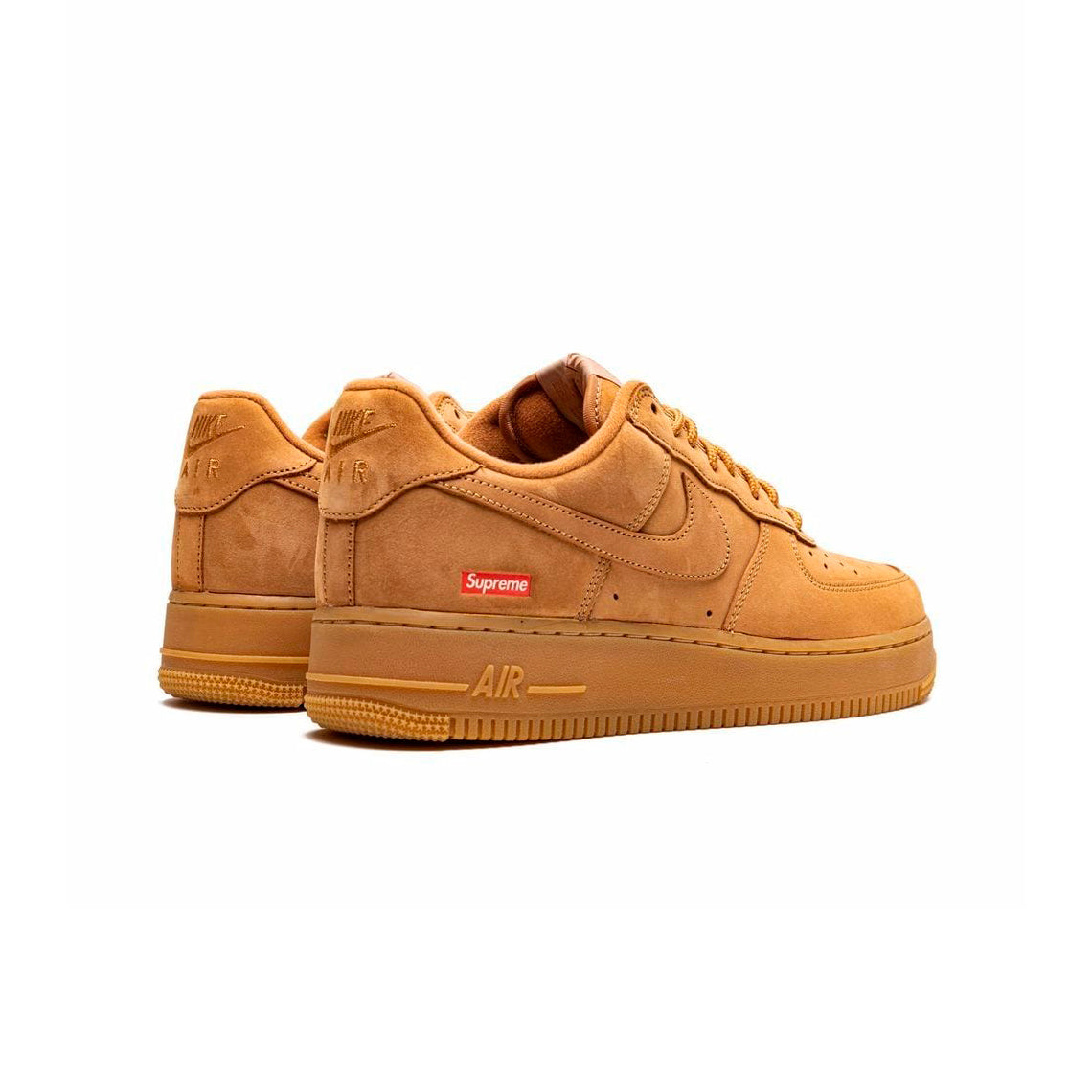 Nike Air Force 1 Low Camel con Dettagli Supreme Rosso