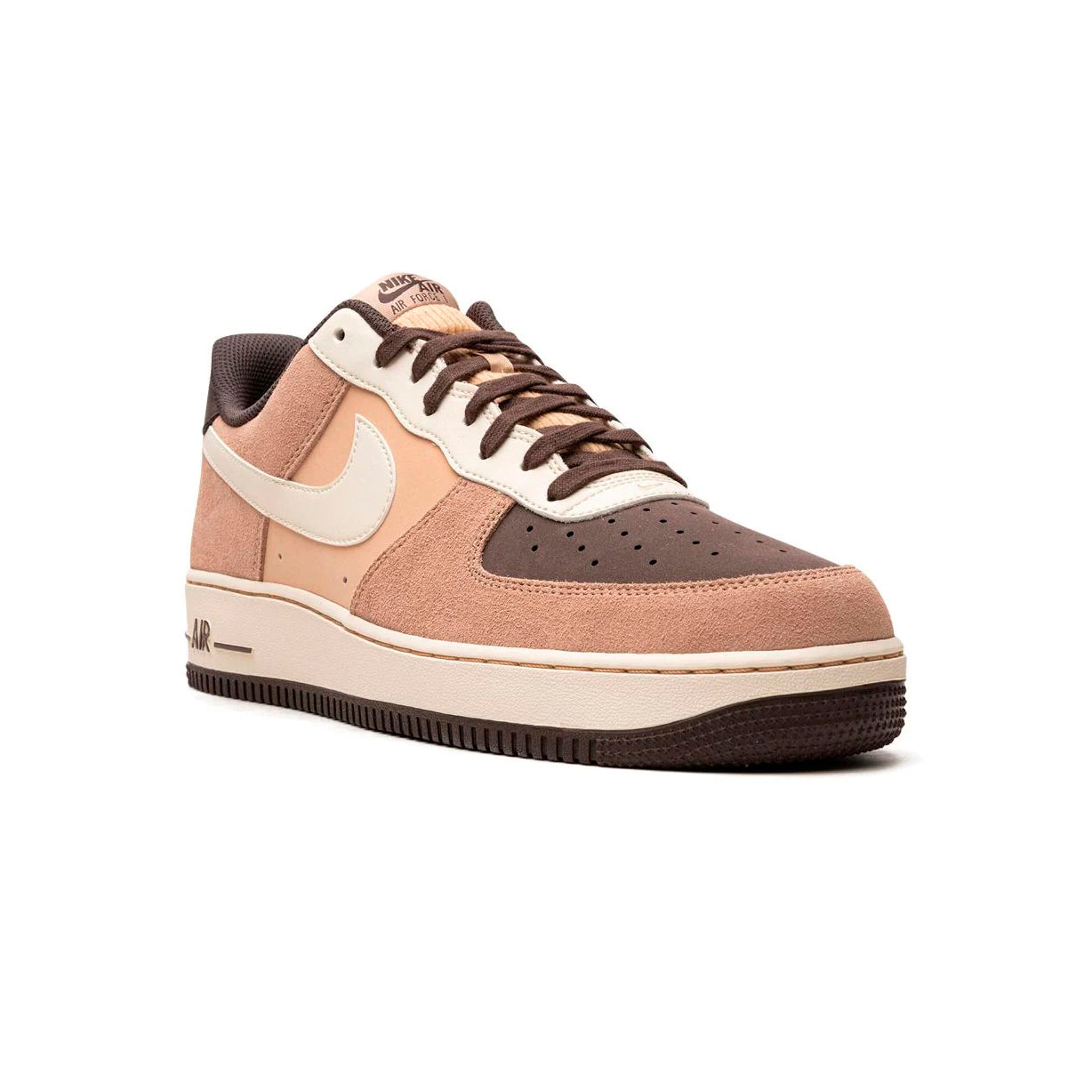Nike Air Force 1 Low Marrone Cocco e Latte di Cocco in Pelle Scamosciata