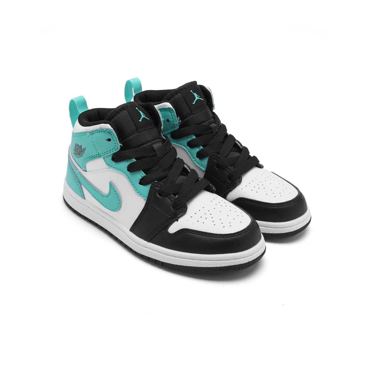 Nike Air Jordan 1 Mid Bambino Tropical Twist Verde Nero Bianco