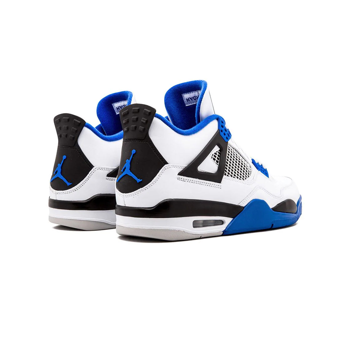 Nike Air Jordan 4 Retro Motorsport Bianco Nero Blu Uomo