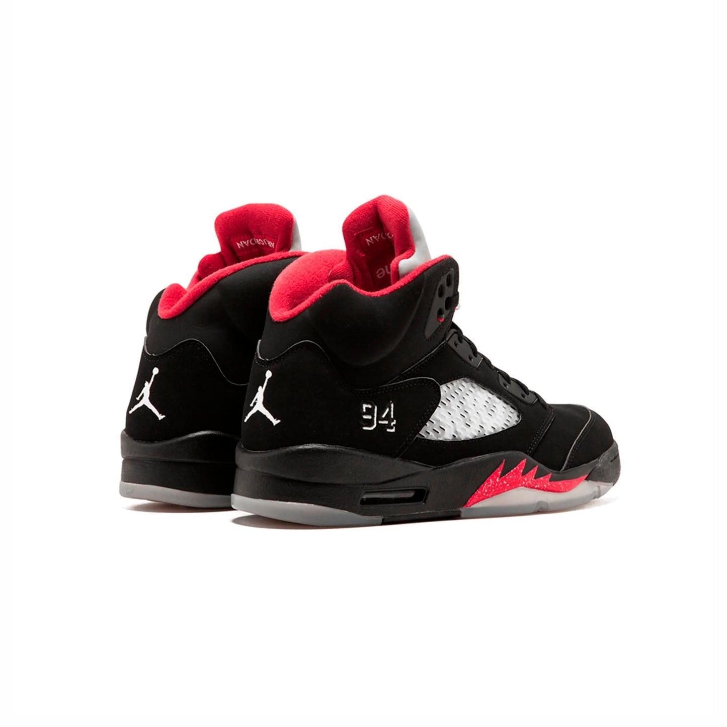 Nike Air Jordan 5 Retro Supreme Nero Rosso Argento Uomo