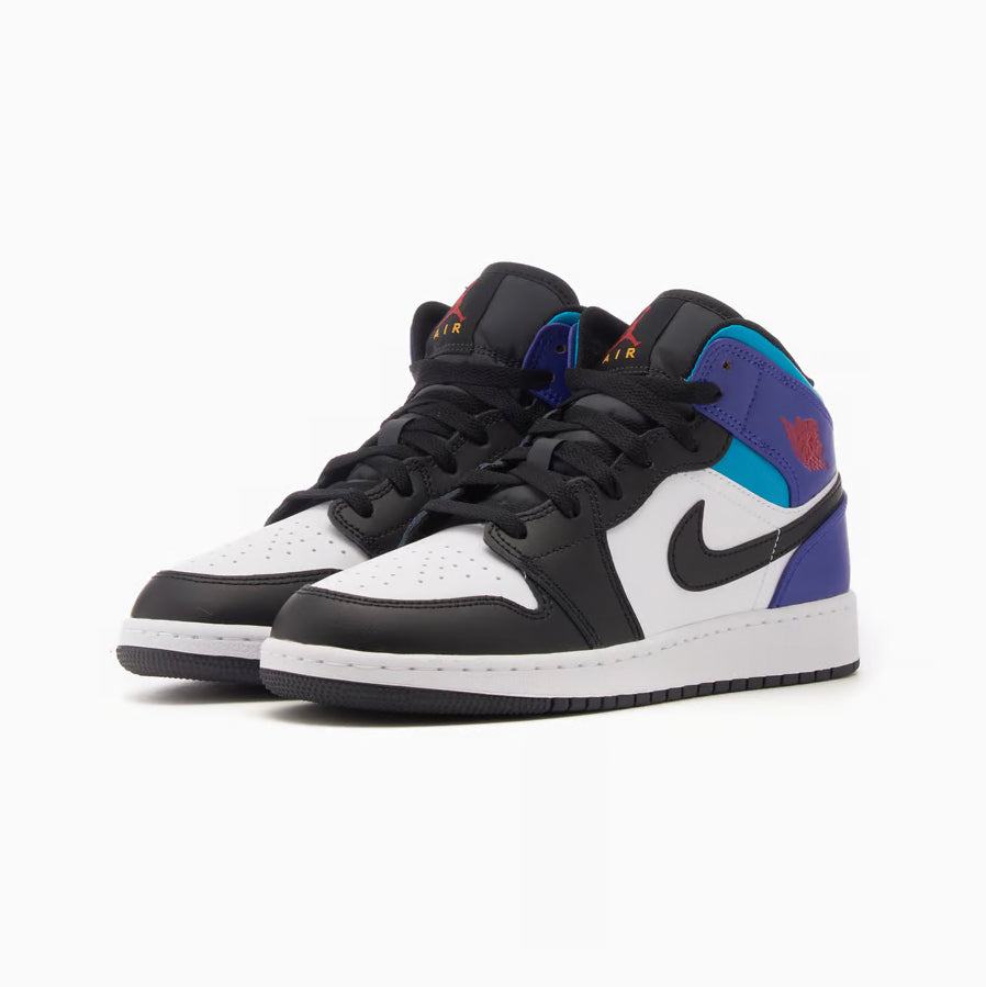 Nike Air Jordan 1 Mid Nero Bianco Viola Grape Retro