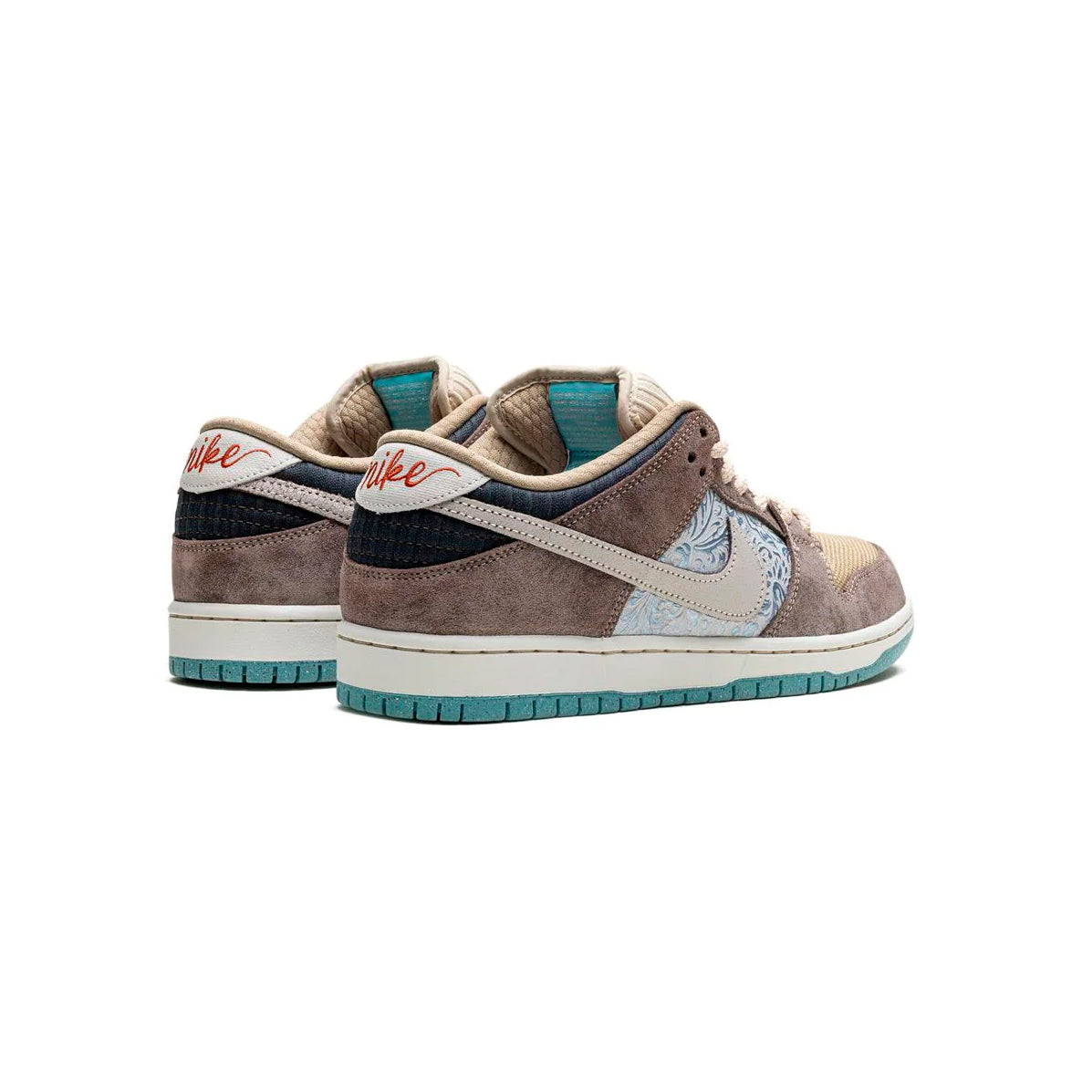 Nike Dunk Low SB Beige Marrone e Azzurro Paisley Uomo