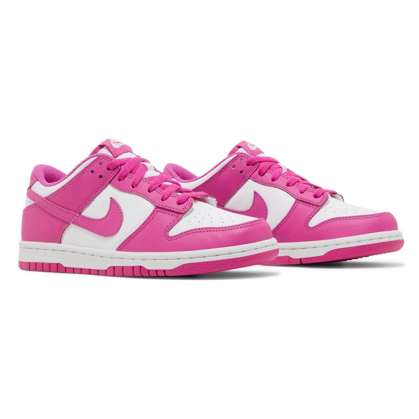 Nike Dunk Low Fucsia Attivo e Bianco Scarpe Donna