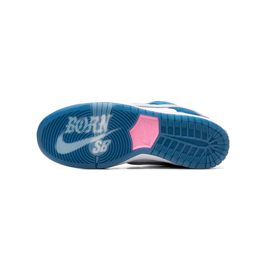 Nike Dunk Low SB Bianco e Blu Born x Raised Uomo