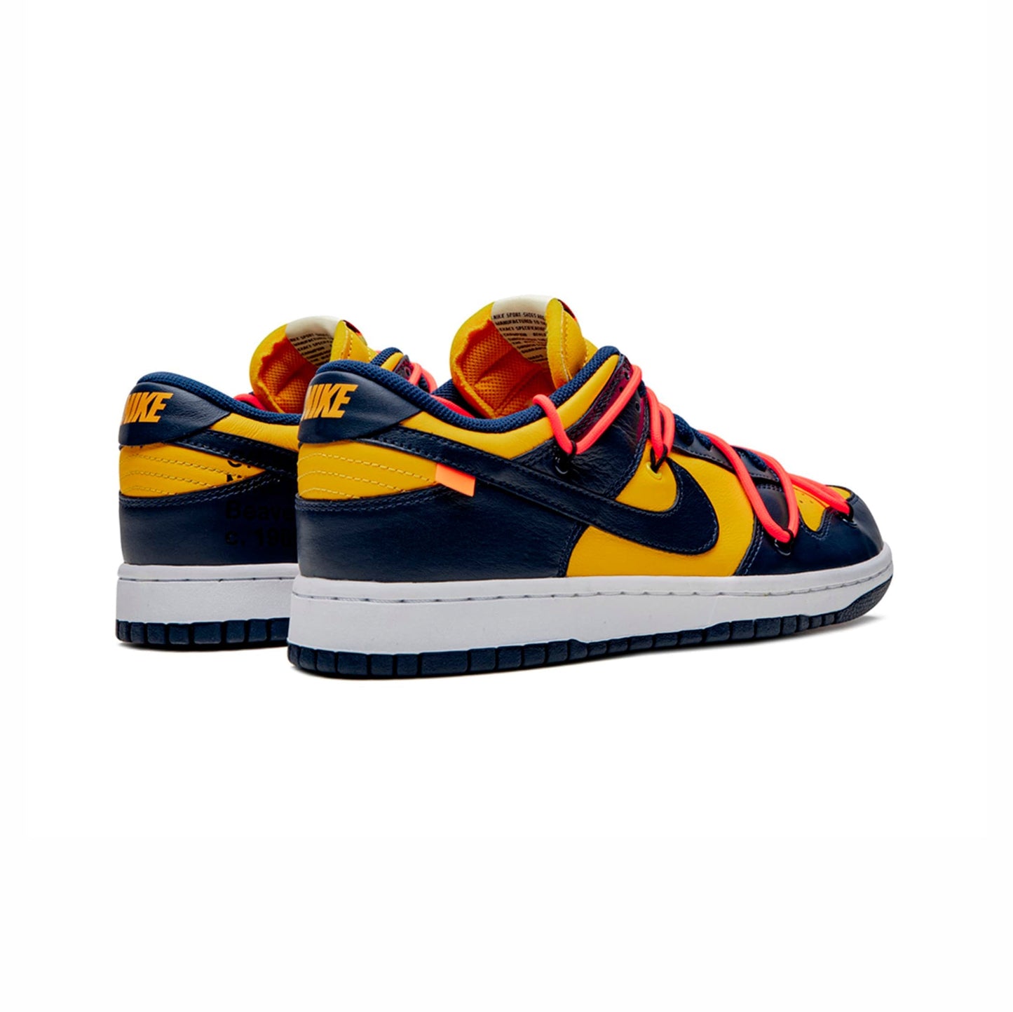 Nike Dunk Low Off-White Giallo University e Blu Scarpe Uomo