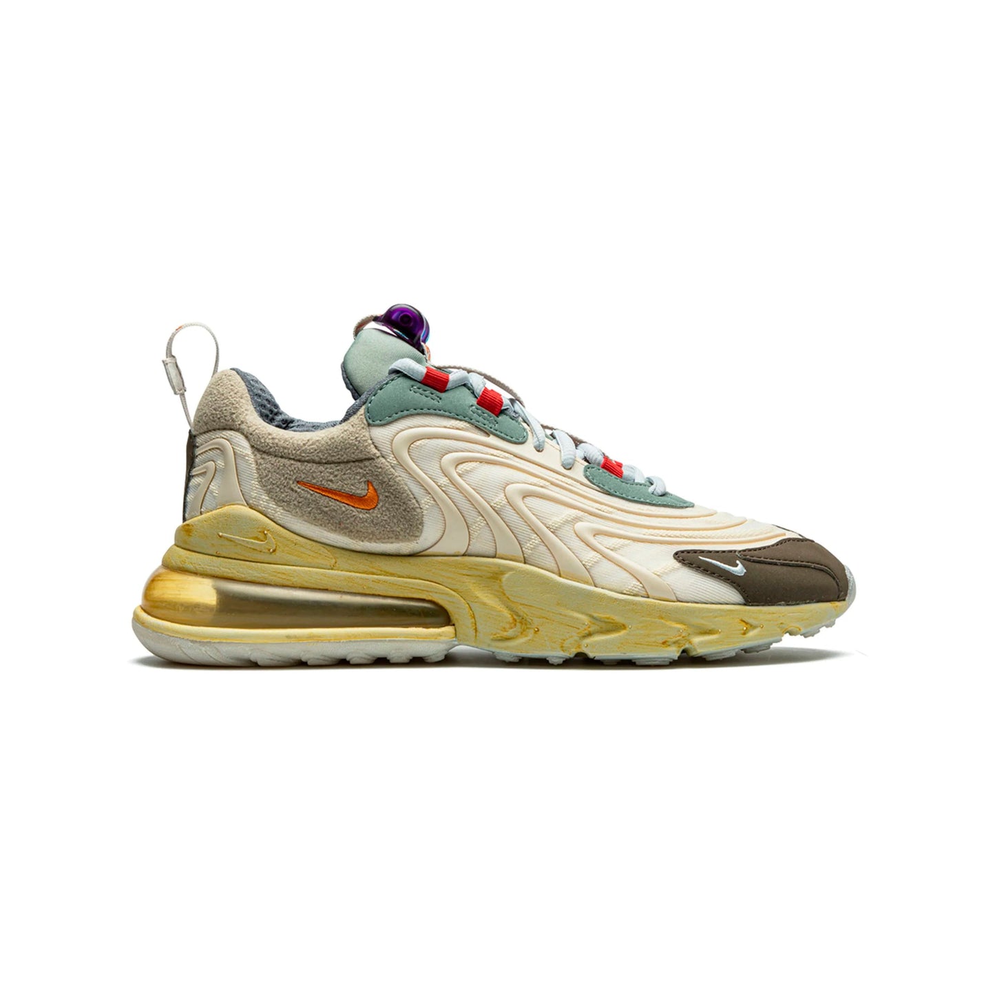 Nike Air Max 270 React Cactus Trails Travis Scott Beige e Giallo