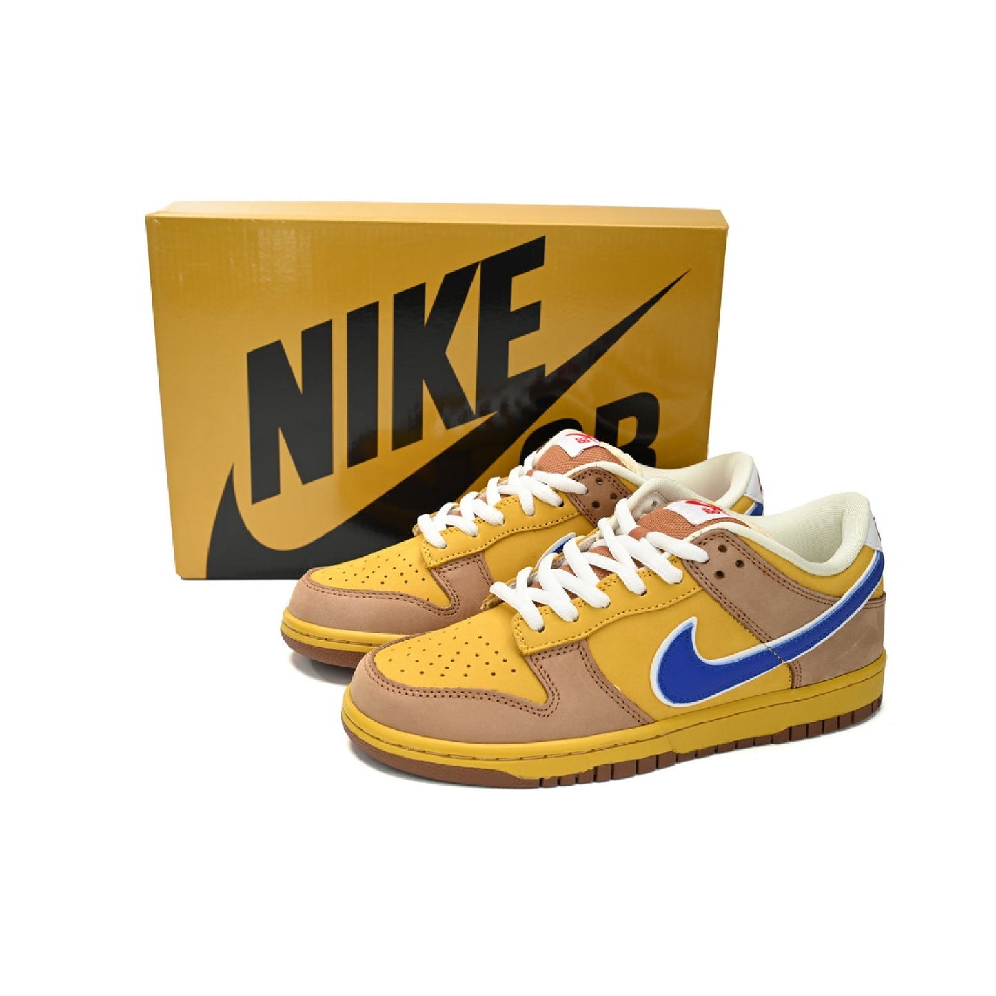 Nike Dunk Low SB Giallo e Marrone Newcastle Uomo