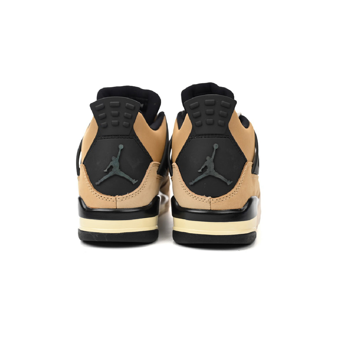 Nike Air Jordan 4 Retro Fossil Beige Nero Giallo Uomo