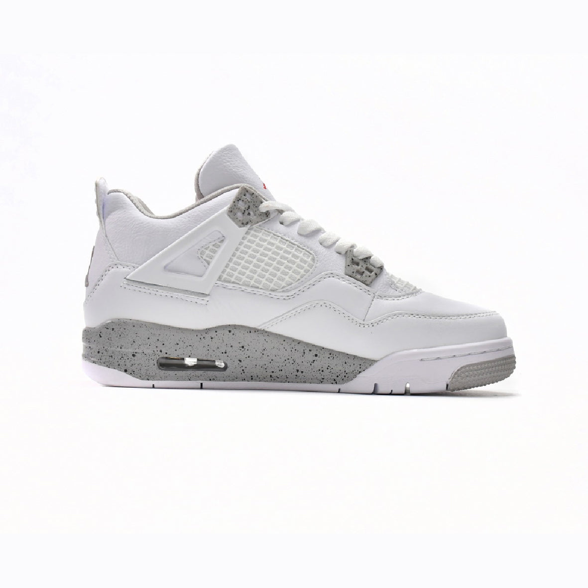 Nike Air Jordan 4 Retro White Cement Grigio Bianco Uomo