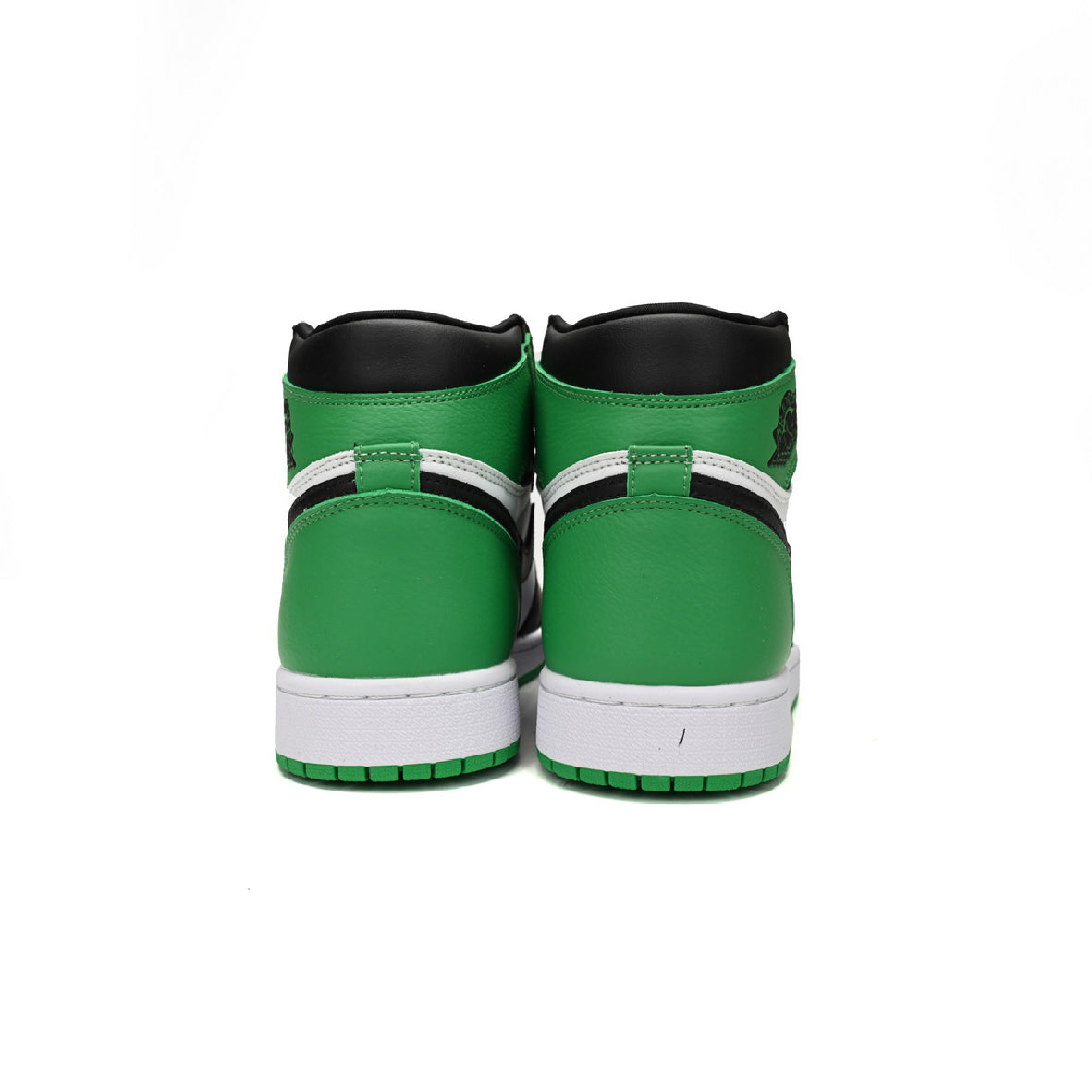 Nike Air Jordan 1 High Verde Lucky e Nero in Pelle