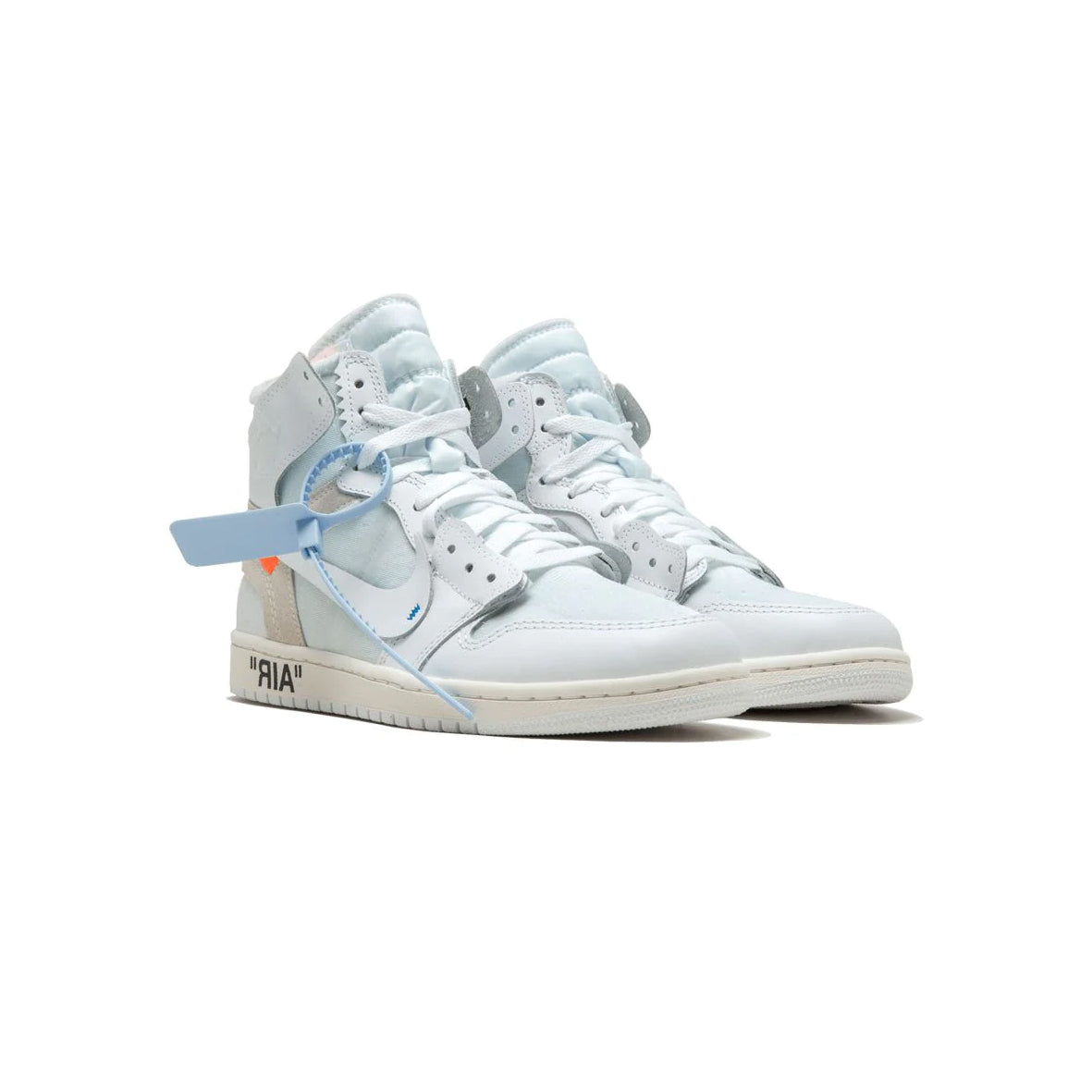 Nike Air Jordan 1 Retro High x Off-White Euro Bianco Neutro Uomo Donna