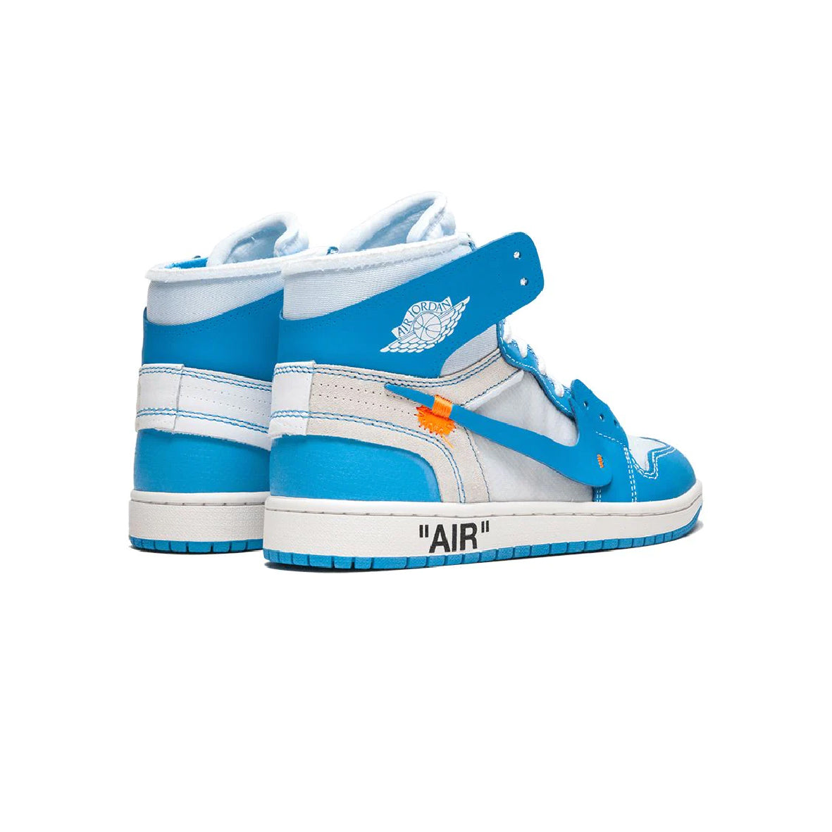 Nike Air Jordan 1 Retro High x Off-White University Blue Bianco Azzurro