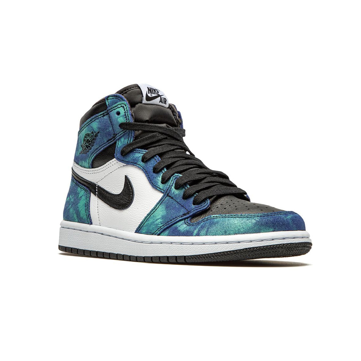 Nike Air Jordan 1 Retro High Tie-Dye Blu Verde Nero Donna