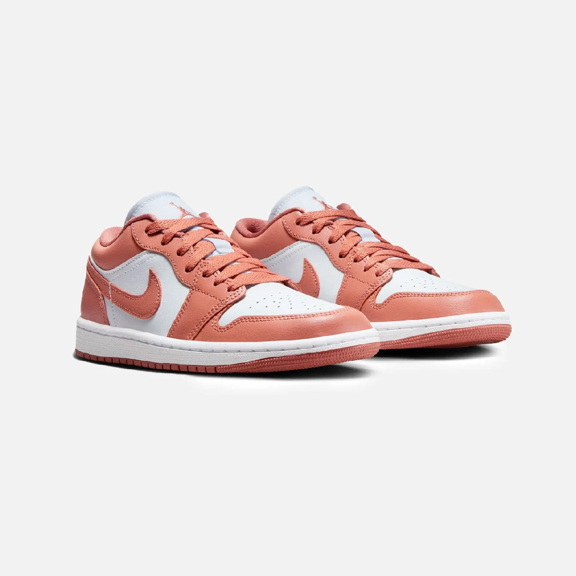 Nike Air Jordan 1 Low Rosa Salmone Bianco Pelle Premium