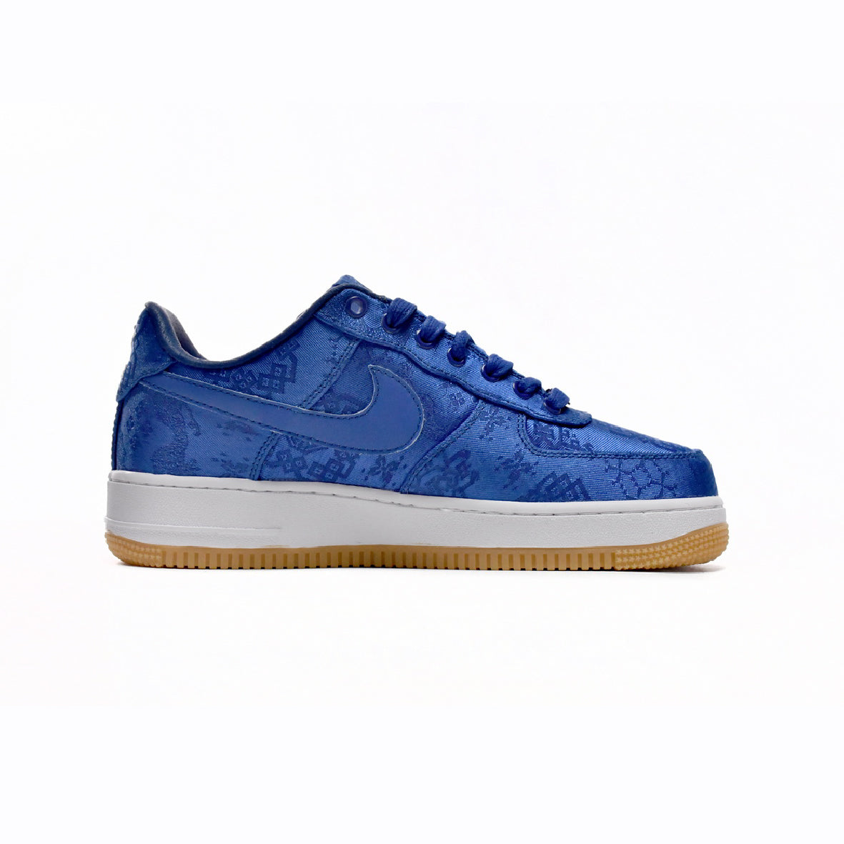 Nike Air Force 1 Low x Clot Blu Seta con Suola Gum