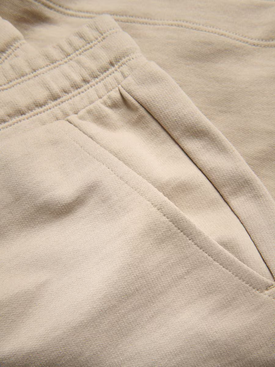 Pantaloncini tuta regular fit-beige