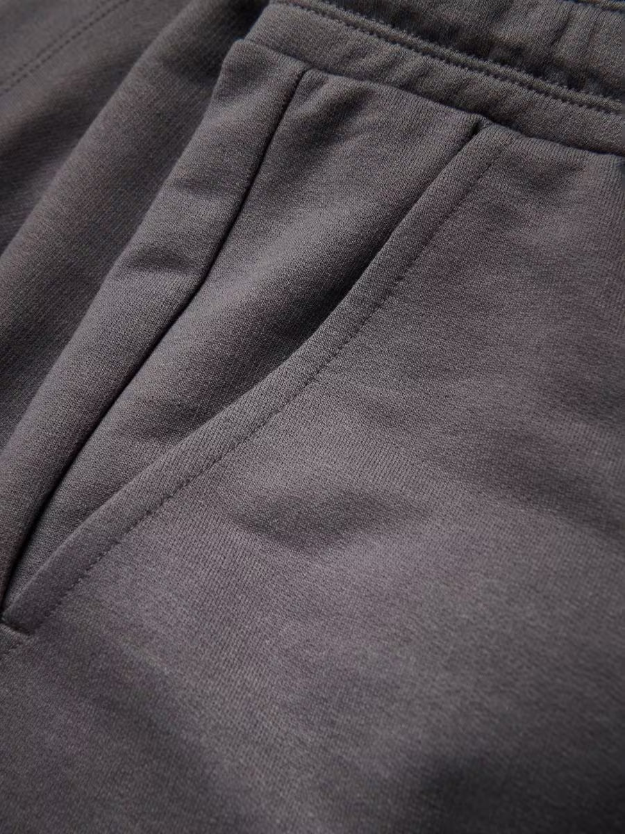 Pantaloncini tuta regular fit-grigio scuro