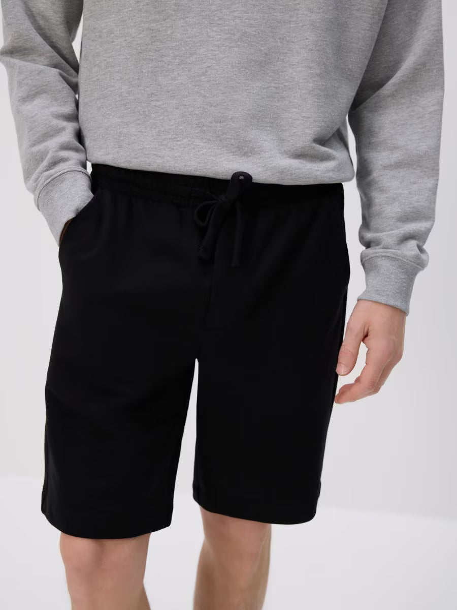 Pantaloncini tuta regular fit-nero
