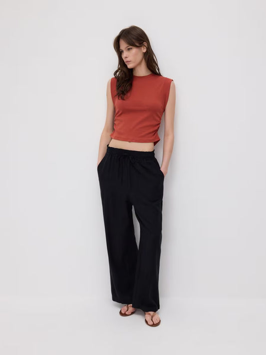 Pantaloni palazzo-nero