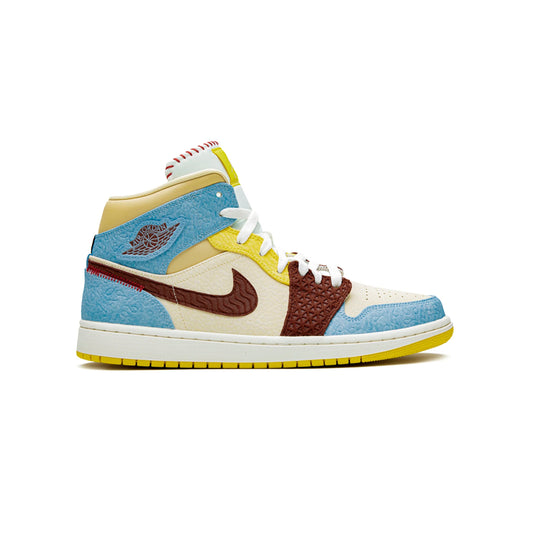 Nike Air Jordan 1 Mid Maison Château Rouge Multicolore Retro