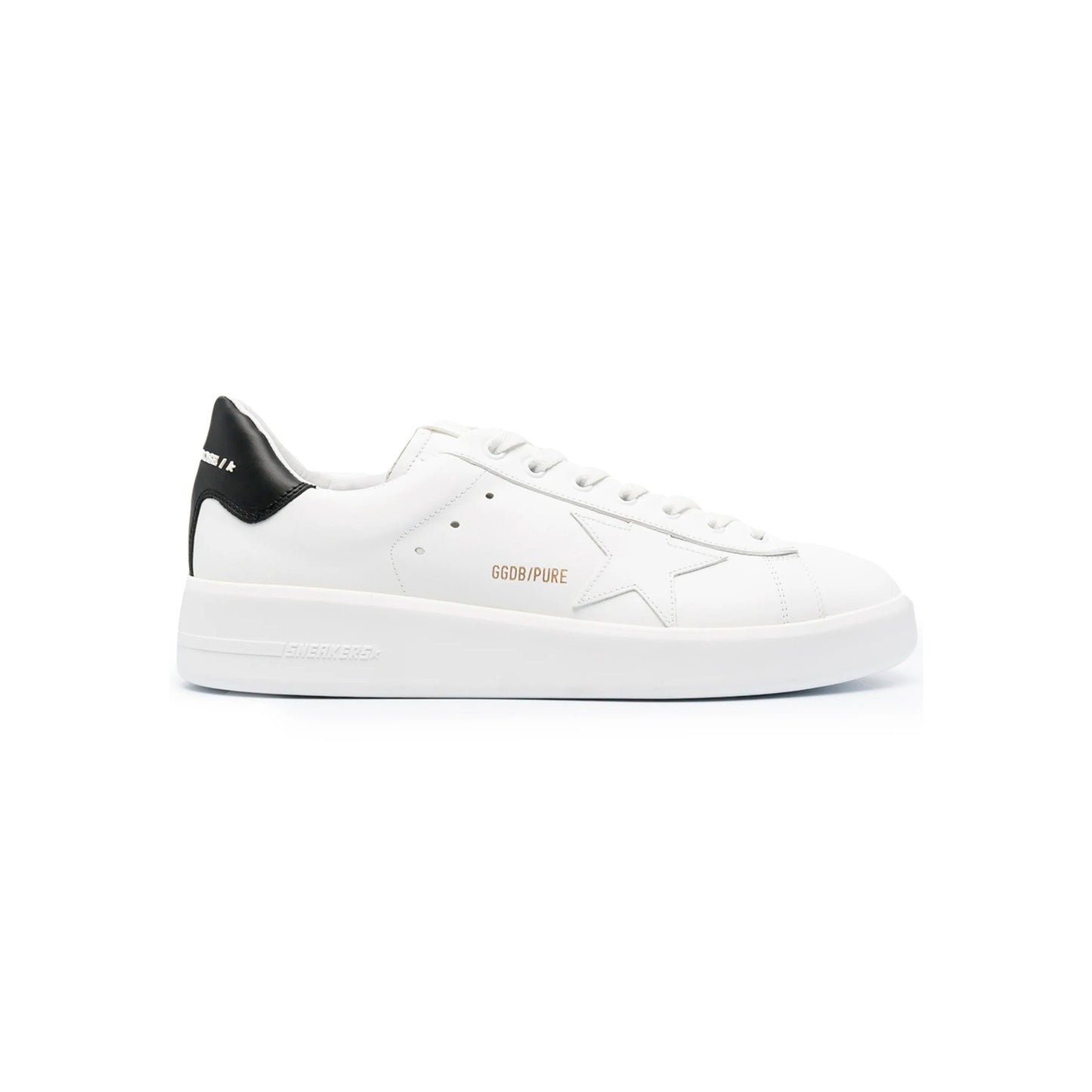 Golden Goose Pure Star Sneakers Bianche con Dettagli Neri