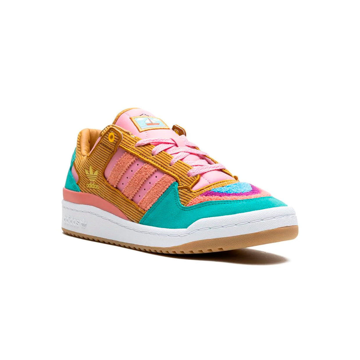 Sneakers Adidas Forum Low Simpsons Multicolore in Pelle e Tessuto