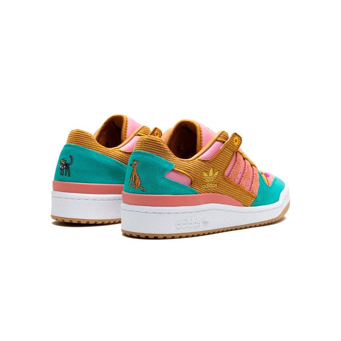 Sneakers Adidas Forum Low Simpsons Multicolore in Pelle e Tessuto