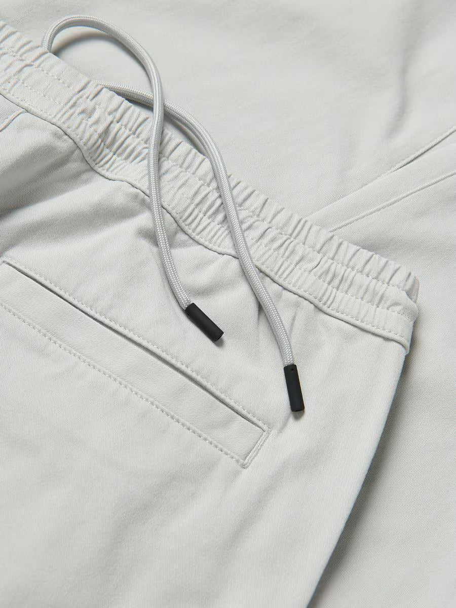 Joggers in cotone-grigio chiaro