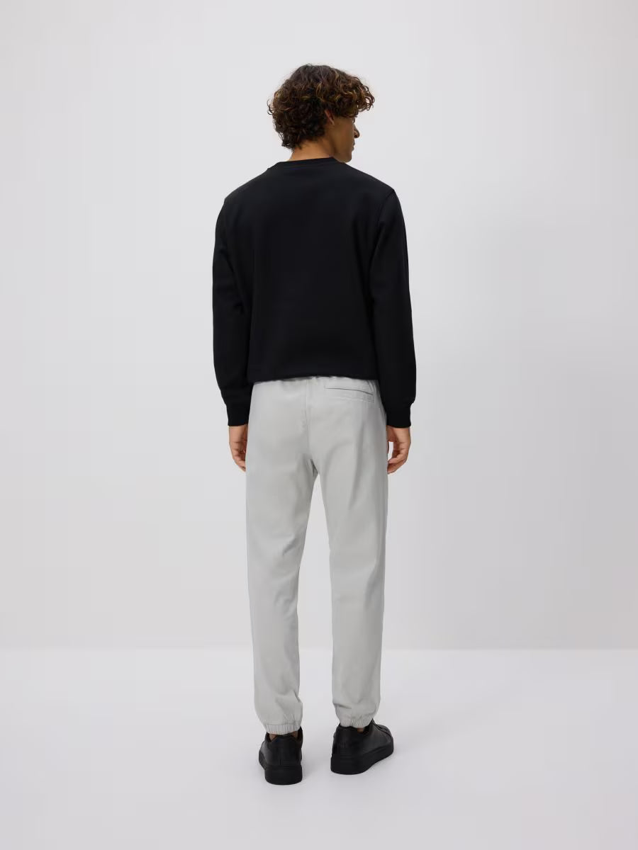 Joggers in cotone-grigio chiaro