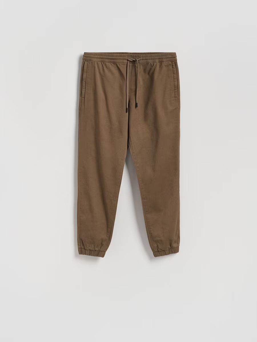 Joggers in cotone-marrone scuro