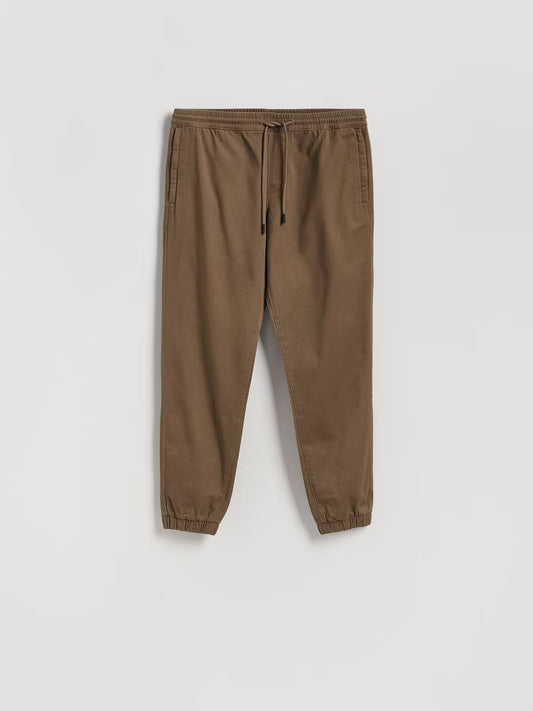 Joggers in cotone-marrone scuro