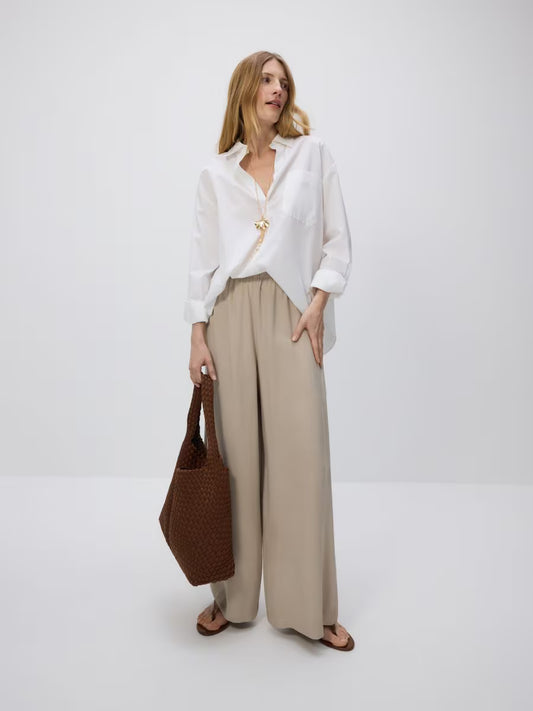 Pantaloni ampi in viscosa