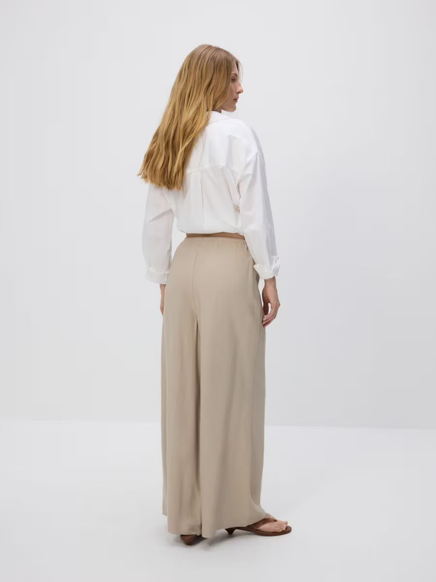 Pantaloni ampi in viscosa