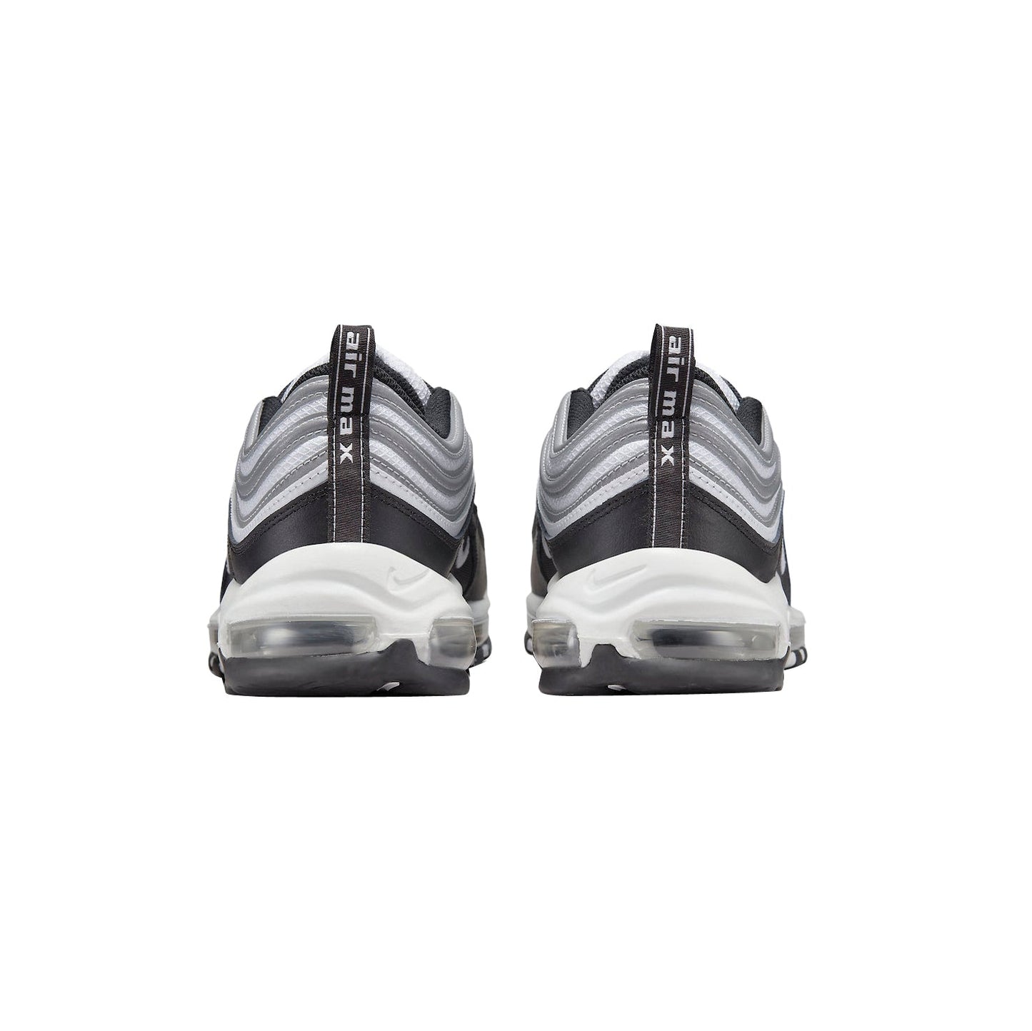 Nike Air Max 97 Bianco Nero Argento Metallico Uomo Sneakers Moderne