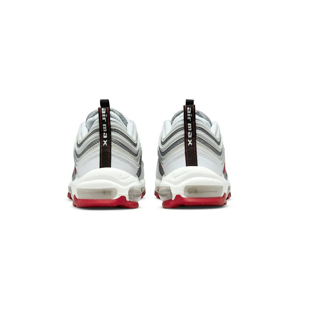 Nike Air Max 97 Grigio Argento Rosso Varsity Uomo Sneakers Iconiche