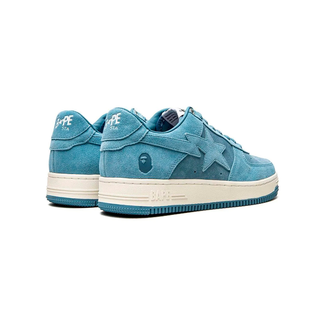 Sneakers A Bathing Ape SK8 STA Low M2 Azzurro Scamosciato