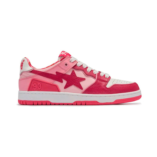 Sneakers A Bathing Ape SK8 STA ABC Camo Rosa Bianco