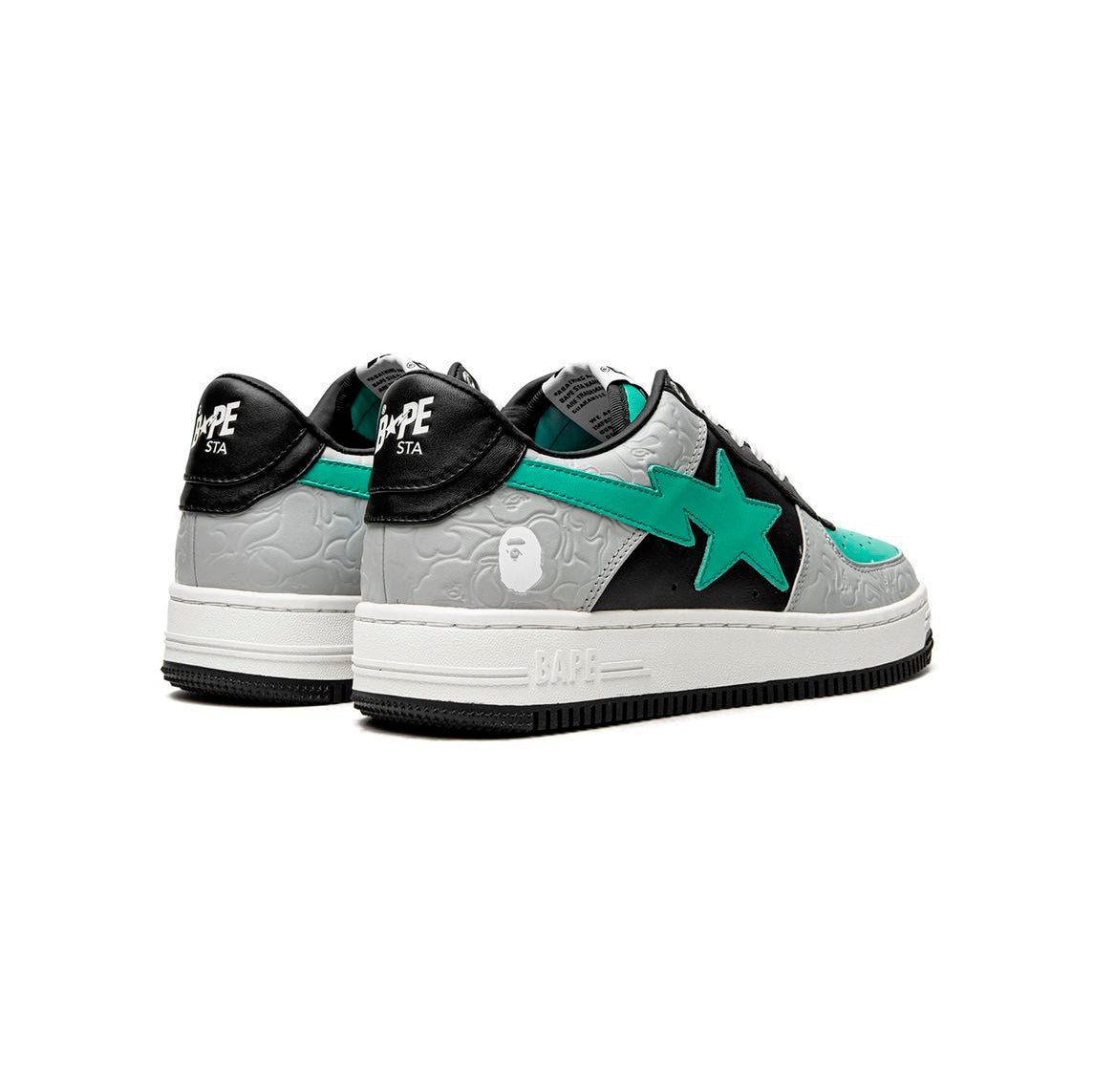 Sneakers A Bathing Ape STA Low Grigio Nero Turchese