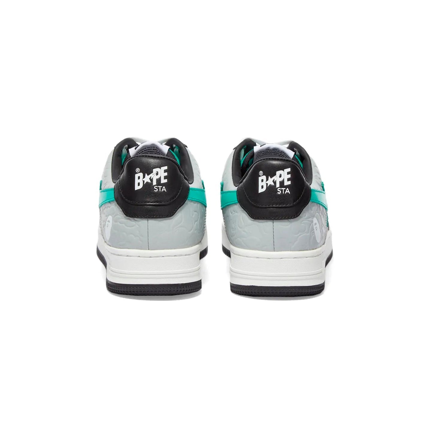 Sneakers A Bathing Ape STA Low Grigio Nero Turchese