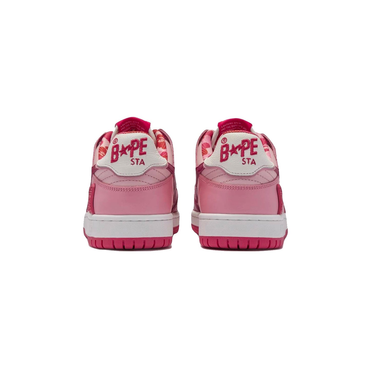 Sneakers A Bathing Ape SK8 STA ABC Camo Rosa Bianco