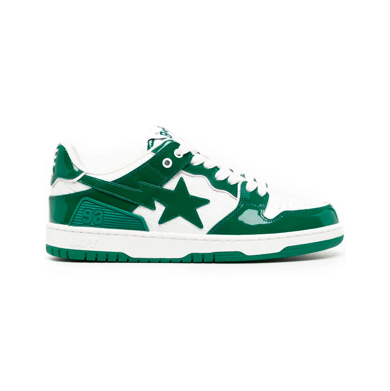 Sneakers A Bathing Ape SK8 STA Low Verde Bianco