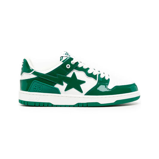 Sneakers A Bathing Ape SK8 STA Low Verde Bianco
