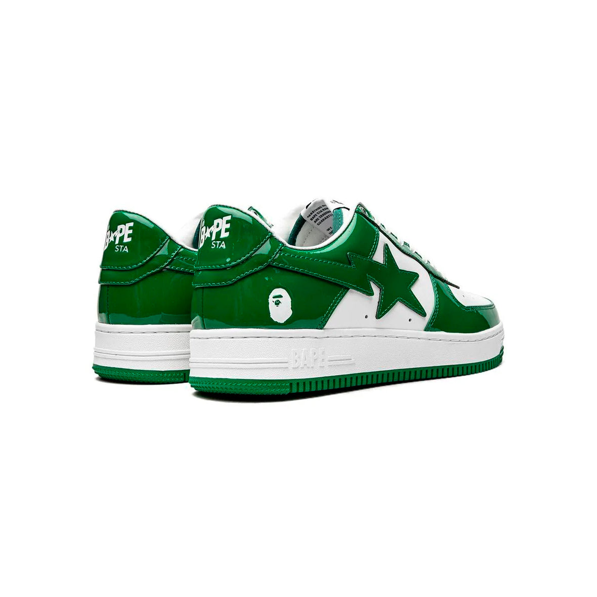 Sneakers A Bathing Ape SK8 STA Low Verde Bianco