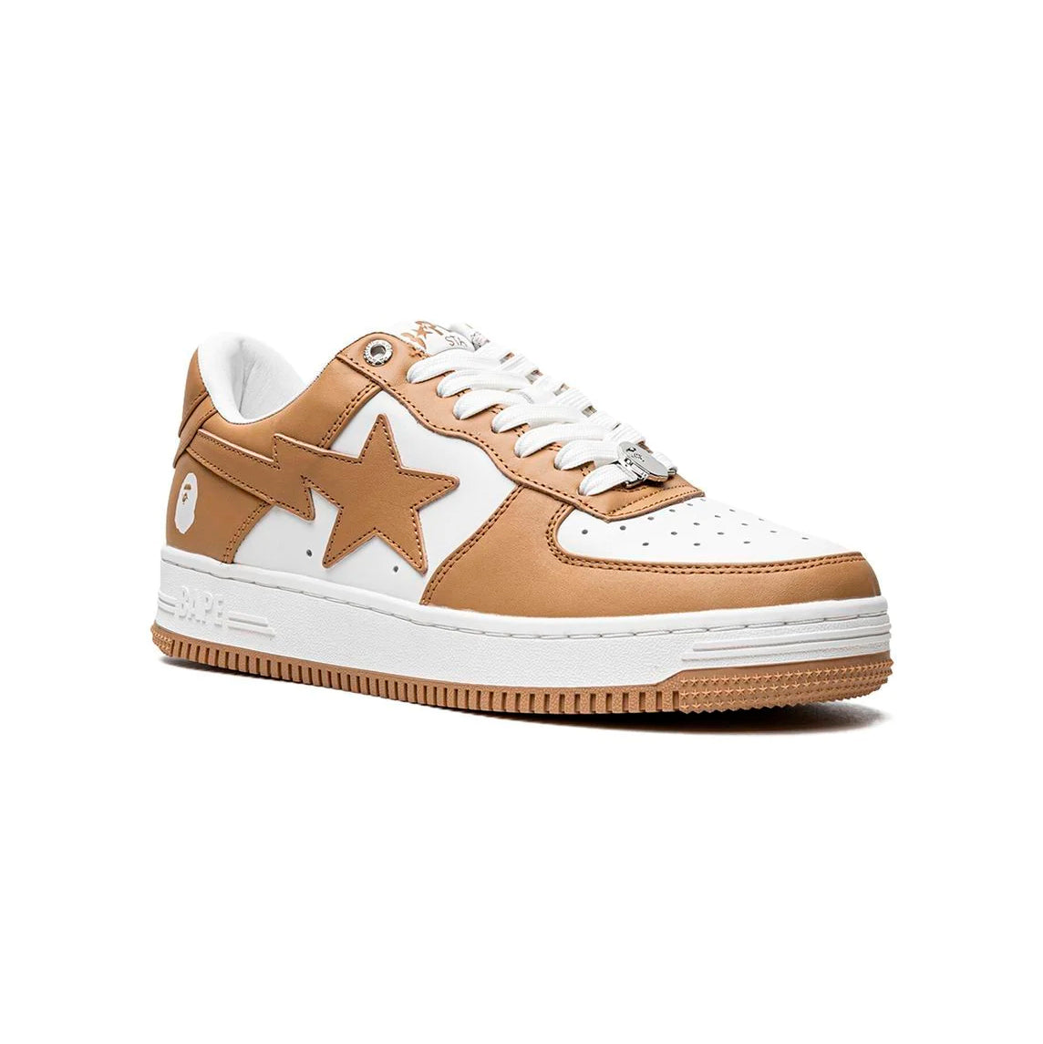 Sneakers A Bathing Ape SK8 STA Low Beige Bianco