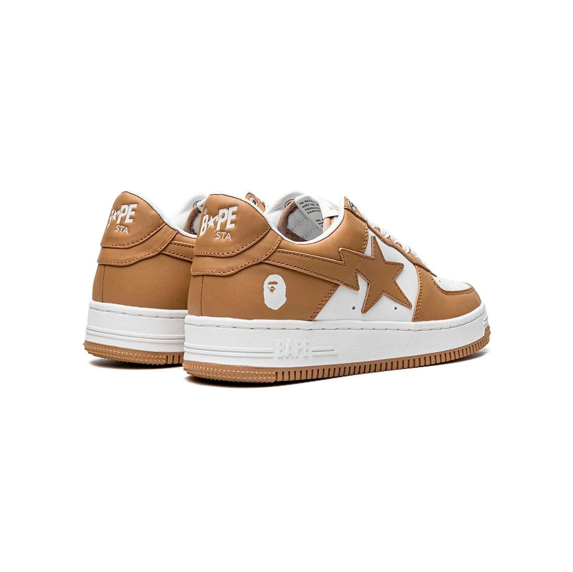 Sneakers A Bathing Ape SK8 STA Low Beige Bianco